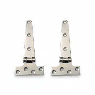 LOT DE 2 CHARNIERES INOX POUR CAPOT NOUVEAU MODELE...