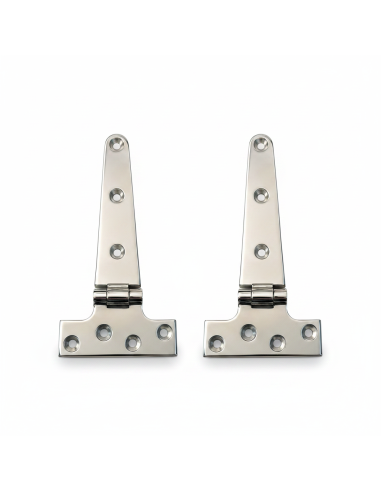 LOT DE 2 CHARNIERES INOX POUR CAPOT NOUVEAU...