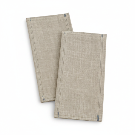 2 FONDS DE SIEGE ASSISE + DOSSIER POUR 1 SIEGE AVANT SEPARES  2CV TOILE DE JUTE