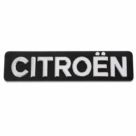 PLAQUE MONOGRAMME INOX EN RELIEF CITROEN mehari 2cv 2cv 6 dyane dyane 6 acadiane ami 6 ami 8