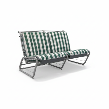 BANQUETTE AVANT NEUVE POUR  2CV TYPE AZ EN TISSU PRINCE DE GALLES