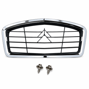 CALANDRE NOIRE A BORD CHROMÉ  POUR 2CV