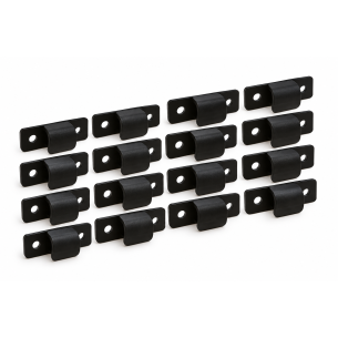LOT DE 16 CROCHETS PLASTIQUE POUR MÉHARI NOIR