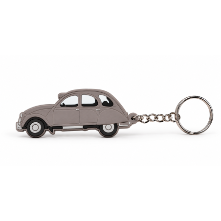 PORTE CLE 2CV GRISE