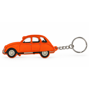 PORTE CLE 2CV ORANGE