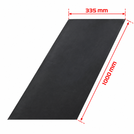 TAPIS DE SOL ARRIERE EN CAOUTCHOUC POUR MEHARI 4 PLACES