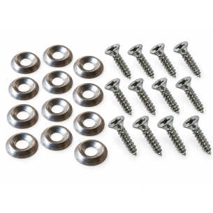 LOT DE 10 CUVETTES INOX AVEC VIS POUR FIXATION TABLEAU DE...