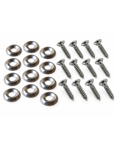 LOT DE 10 CUVETTES INOX AVEC VIS POUR FIXATION...