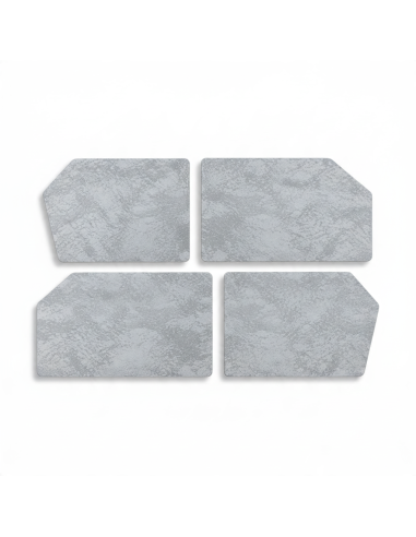 KIT DE 4 PANNEAUX DE PORTES GRIS MARBRE POUR...
