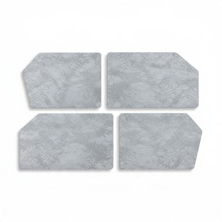 KIT DE 4 PANNEAUX DE PORTES GRIS MARBRE POUR PORTE DE 2CV VERSION SUICIDE DE 19