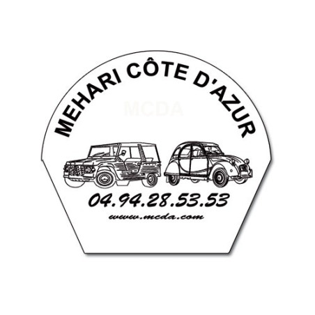 HOUSSE ROUE DE SECOURS PUBLICITAIRE BLANC