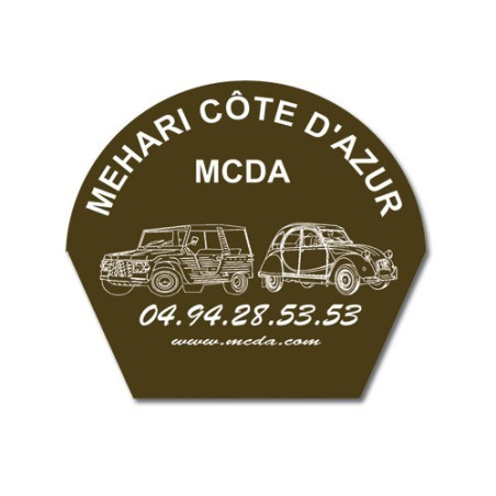 COUVRE ROUE MARRON PUBLICITAIRE