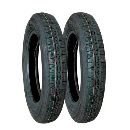 LOT DE 2 PNEUS 125x15 PROFIL MICHELIN