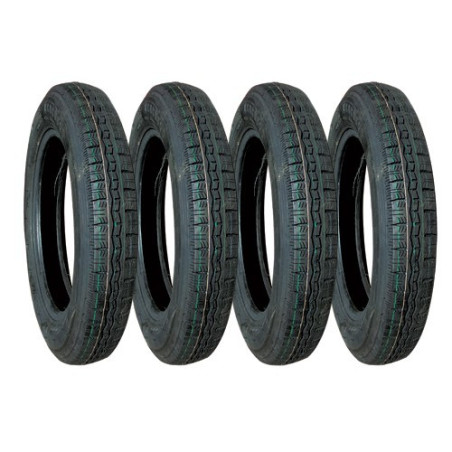 LOT DE 4 PNEUS 125x15 PROFIL MICHELIN