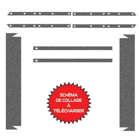 JOINT MOUSSE SUR PLATE FORME  2CV BERLINE ET  1970*