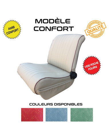 KIT COMPLET 2 SIEGES AVANT   BANQUETTE ARRIERE AMI 8 CONFORT BLEU DIAMANTE