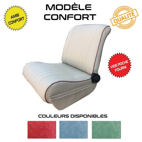 KIT COMPLET 2 SIEGES AVANT   BANQUETTE ARRIERE AMI 8 CONFORT BLEU DIAMANTE