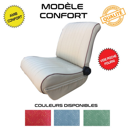 KIT COMPLET 2 SIEGES AVANT   BANQUETTE ARRIERE AMI 8 CONFORT ROUGE DIAMANTE KIT COMPLET 2 SIEGES AVANT   BANQUETTE ARRIERE AMI 8 CONFORT ROUGE DIAMANTE