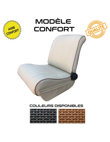 KIT COMPLET 2 SIEGES AVANT   BANQUETTE ARRIERE AMI 8 CONFORT NOIR PERFORE