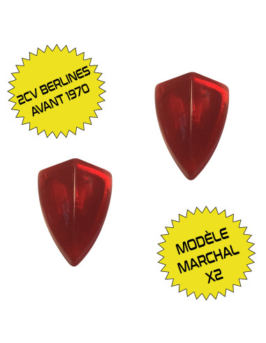 PAIRE DE TEMOINS DE PHARE 2CV MODELE MARCHAL