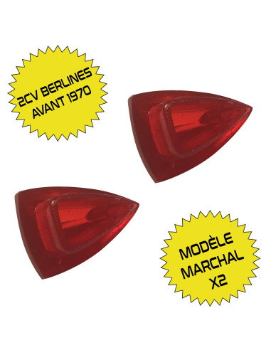 PAIRE DE TEMOINS DE PHARE 2CV MODELE MARCHAL