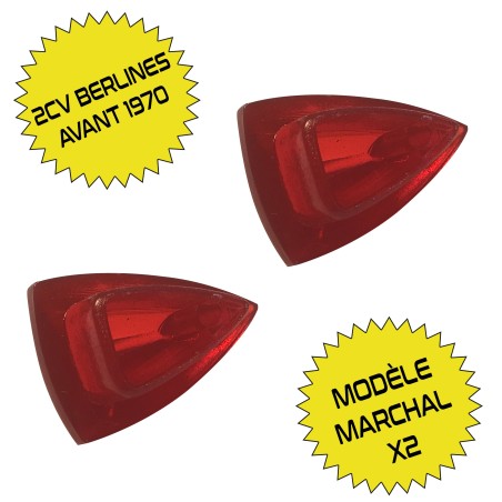 PAIRE DE TEMOINS DE PHARE 2CV MODELE MARCHAL
