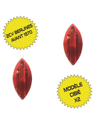 PAIRE DE TEMOINS DE PHARE 2CV MODELE CIBIE