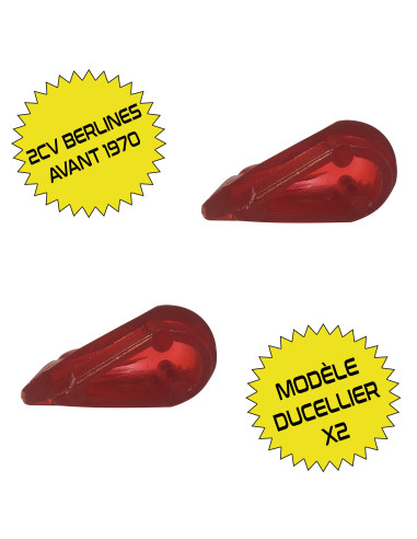 PAIRE DE TEMOINS DE PHARE 2CV MODELE DUCELLIER