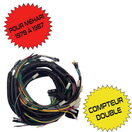 FAISCEAU ELECTRIQUE MEHARI DE 1978 A 1987 NOUVEAU MODELE AVEC BOITE A FUSIBLE