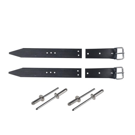 ENSEMBLE FIXATION SANGLE + CONTRE SANGLE CAPOT/FACE AVANT NOIR mehari mehari 4x4