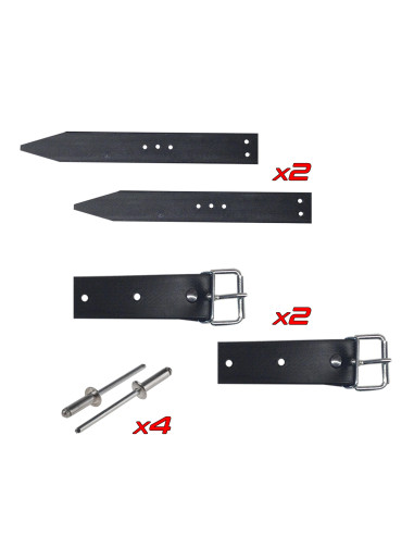 KIT FIXATION SANGLE ET CONTRE SANGLE NOIRE POUR...