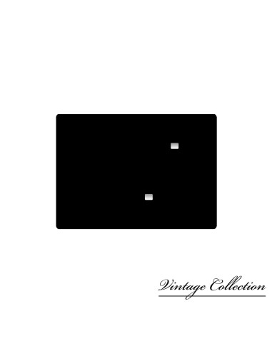 PLAQUE IMMATRICULATION CARRE FOND NOIR SANS TRAIT