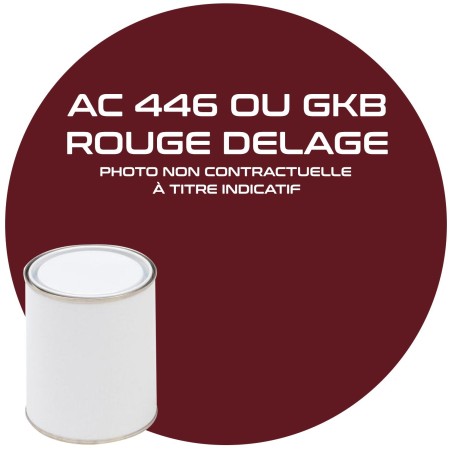 PEINTURE AC 446  GKB / EKA ROUGE DELAGE ANNEE 81.82.83.84.85.86.87.88.89.90 1L