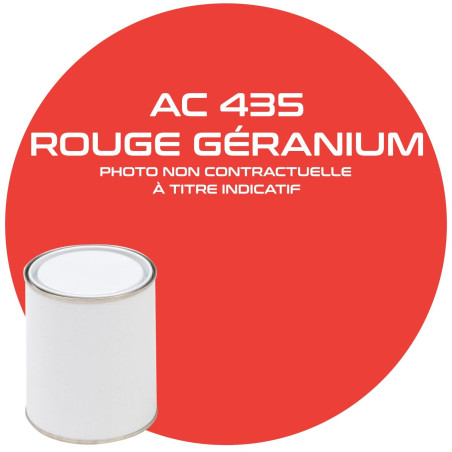 PEINTURE AC 435 ROUGE GERANIUM ANNEE 78  1L