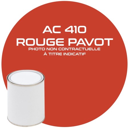PËINTURE AC 410 ROUGE PAVOT ANNEE 62  1L