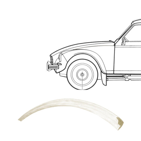 JONC CAOUTCHOUC  D'AILE AVANT DYANE ACADIANE BEIGE