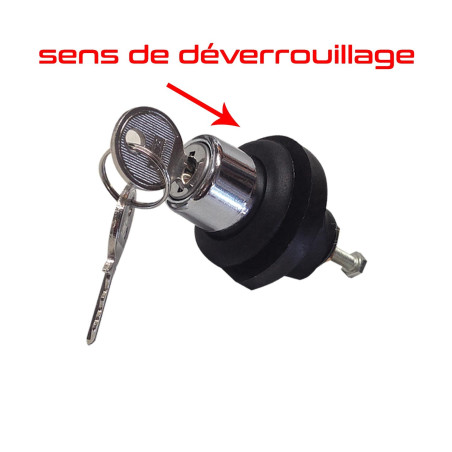 SERRURE COMPLETE DE COFFRE AVEC BOUTON POUR DYANE se monte sur le C15