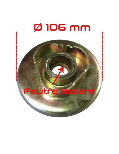 COUPELLE BAGUEE POUR POT DE SUSPENSION  110 MM