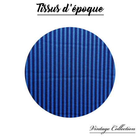 BANQUETTE AVANT NEUVE POUR  2CV TYPE AZ EN TISSU BAYADÈRE BLEU