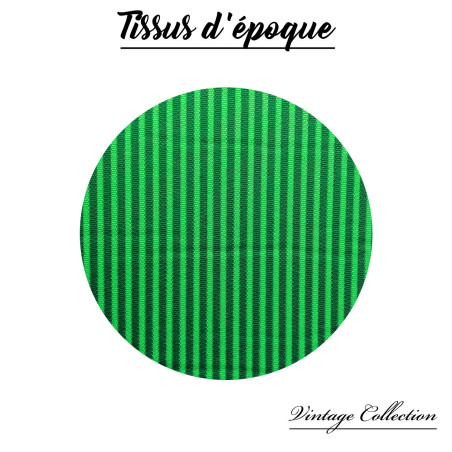 BANQUETTE AVANT NEUVE POUR  2CV TYPE AZ EN TISSU BAYADÈRE VERT