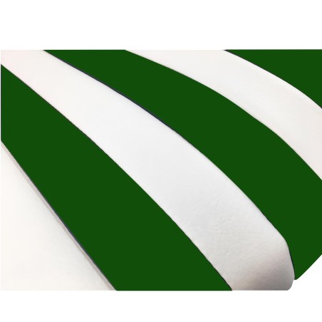 KIT GARNITURES 2 SIÈGES AVANT SYMÉTRIQUE + BANQ. ARRIÈRE SKAÏ BLANC VERT