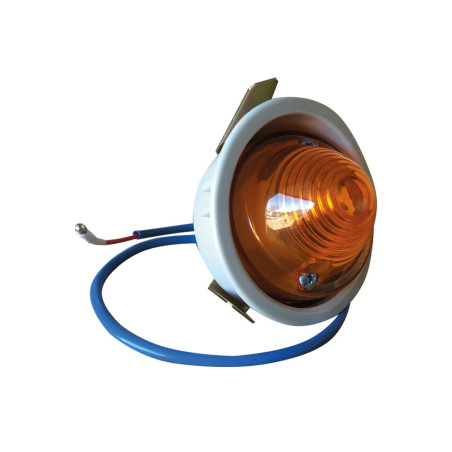 Feu complet clignotant AV G avec support plastique GRIS 2cv 6 2cv fourgonnette