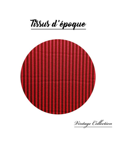 GARNITURE TISSUS BAYADERE AVANT ROUGE LE LOT DE...