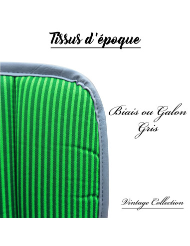 GARNITURE TISSUS BAYADERE ARRIERE VERT LE LOT...