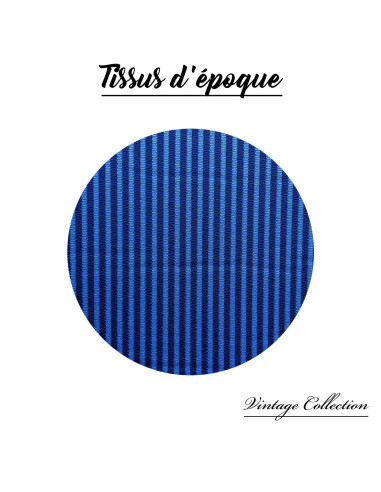 GARNITURE TISSUS BAYADERE ARRIERE BLEU LE LOT...