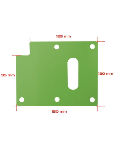 PLAQUE ACCES DEBLOQUAGE DIFFERENTIEL AR VERT...
