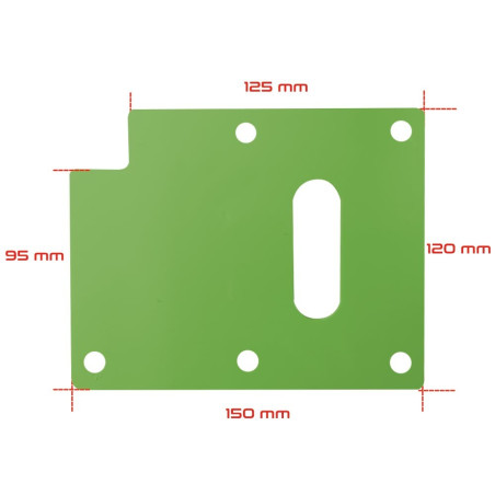 PLAQUE ACCES DEBLOQUAGE DIFFERENTIEL AR VERT MONTANA  MEHARI 4X4