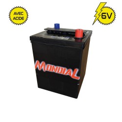 BATTERIE 6 VOLTS  73AH. 600 EN. AVEC ACIDE VENTE AU COMPTOIR UNIQUEMENT