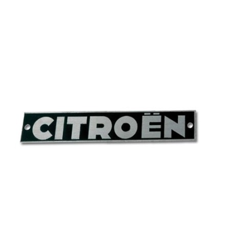 Plaque centrale "CITROEN"pour pare-chocs ARR.avant : 03.1963 2cv 2cv 6