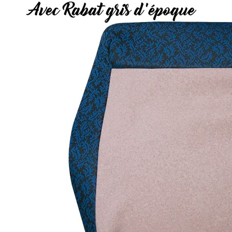 KIT GARNITURES AMI 6  BANQUETTE AVANT + ARRIERE TISSU FEUILLE DE HOUX BLEU